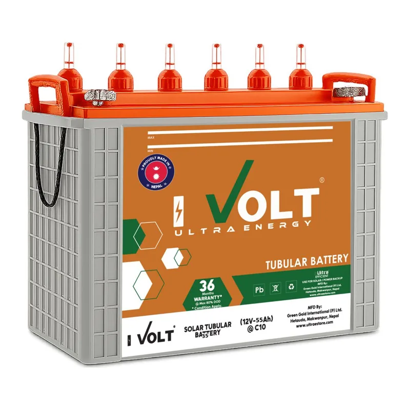 Solar Tubular 12V 55Ah